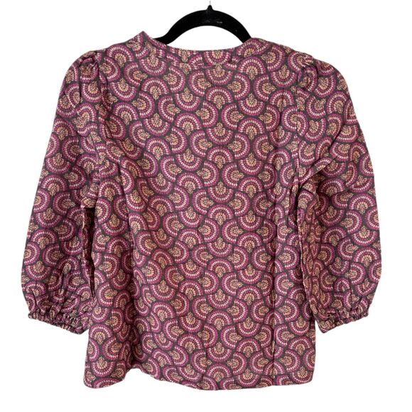 NWT Marine Layer Printed Colette Doublecloth Top Women’s Size XS - Picture 4 of 8